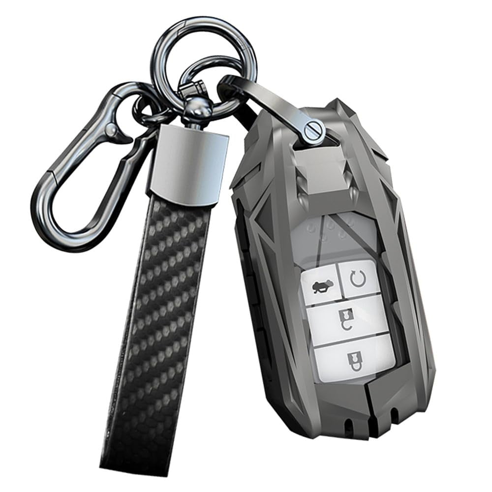 alloy Compatible Key fob Cover for Honda Accord Civic CRV Pilot Ridgeline Passport EX SI Touring 3 4 5 6 buttons