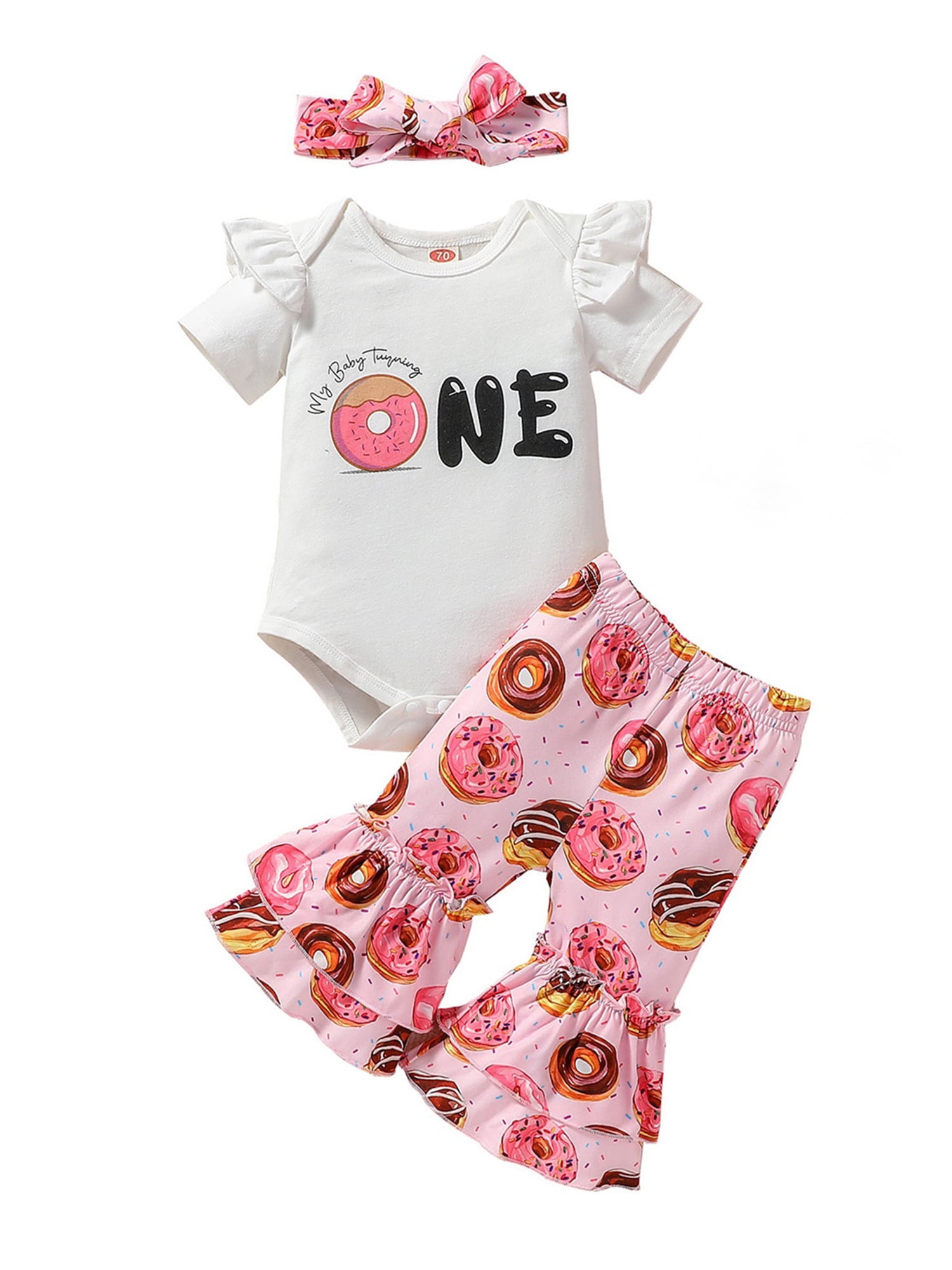 Baby girl donut outfit top