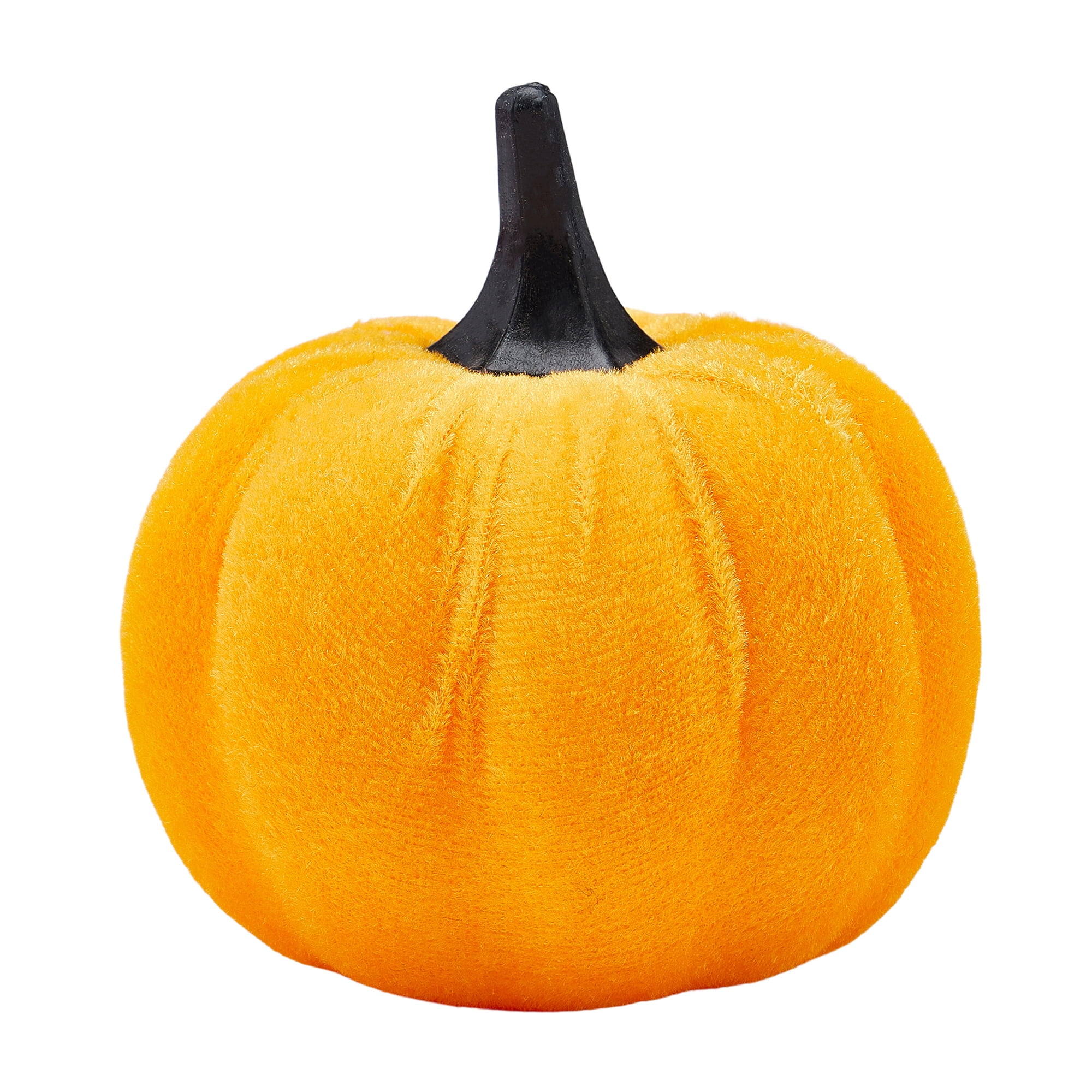 Mini Velvet Pumpkins, Fall Harvest Small Artificial Pumpkins