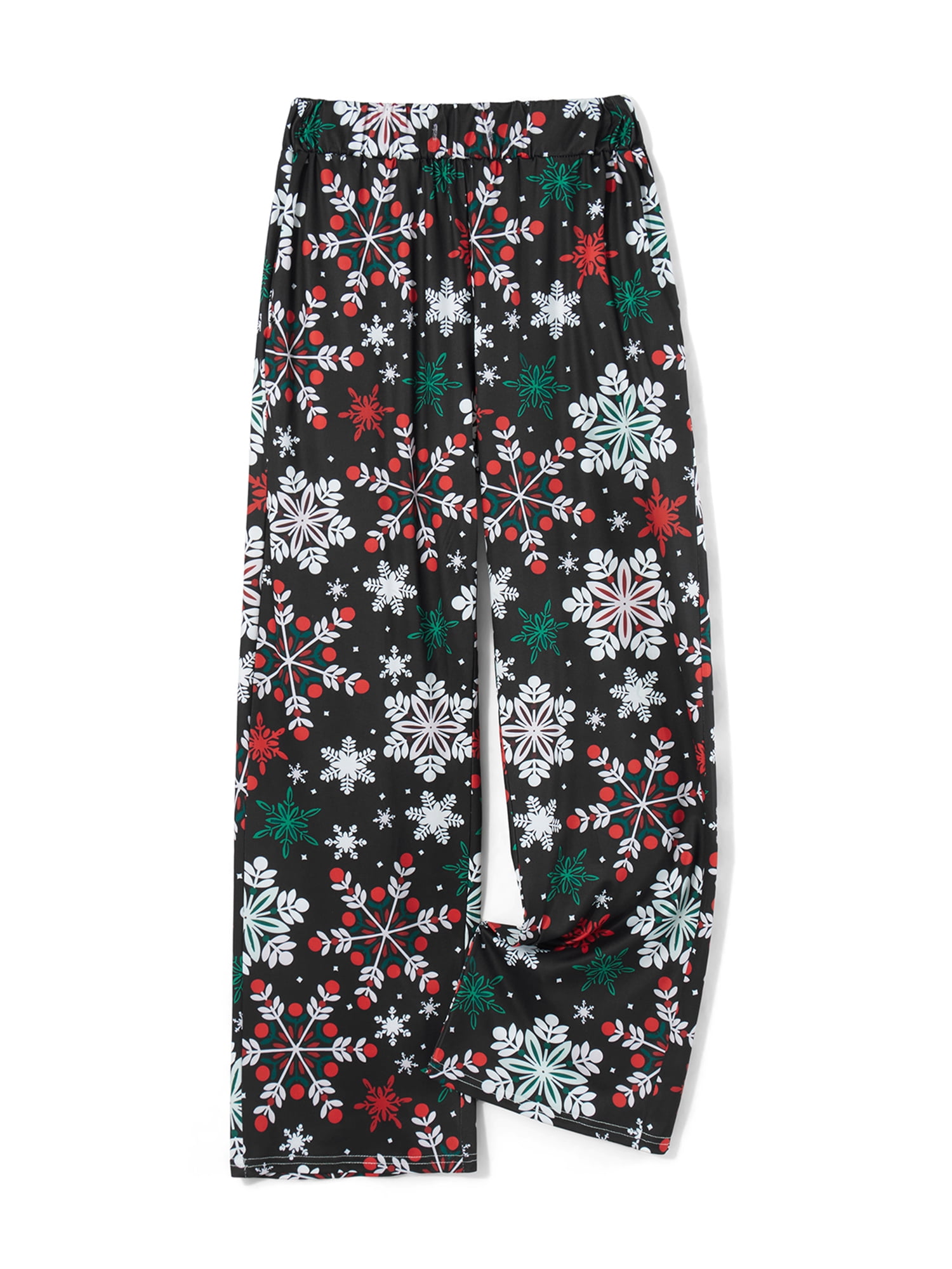Women's Christmas Lounge Pants Snowflake Santa Gnome Print
