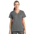 thumbnail image 1 of allure by white cross women's v-neck stretch side solid scrub top, 1 of 1