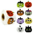 thumbnail image 1 of Wrapables Halloween Sticker Roll, Holiday Stickers for Sealing Cards, Envelopes, Gift Boxes, Festive Party Favors (500pcs), Assorted, 1 of 4