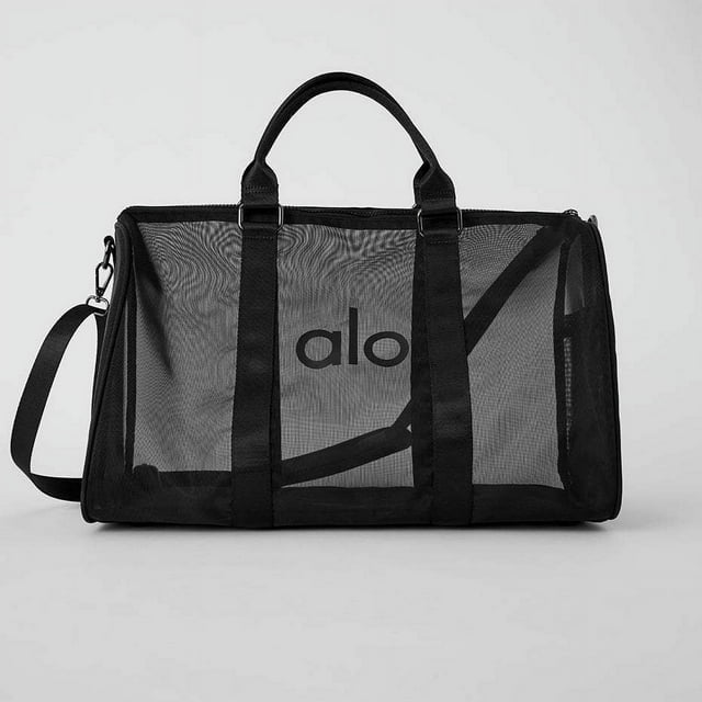 alo yoga transparent net bag luggage bag yoga fitness bag sports women