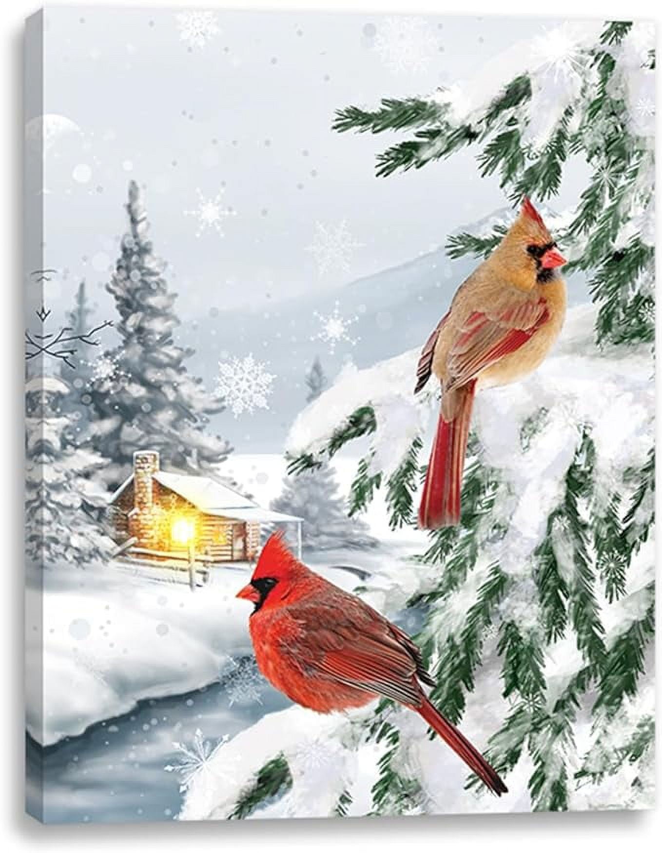 alottagifts Kitten on Bench Lighted Canvas Wall Art Print 12" x 16