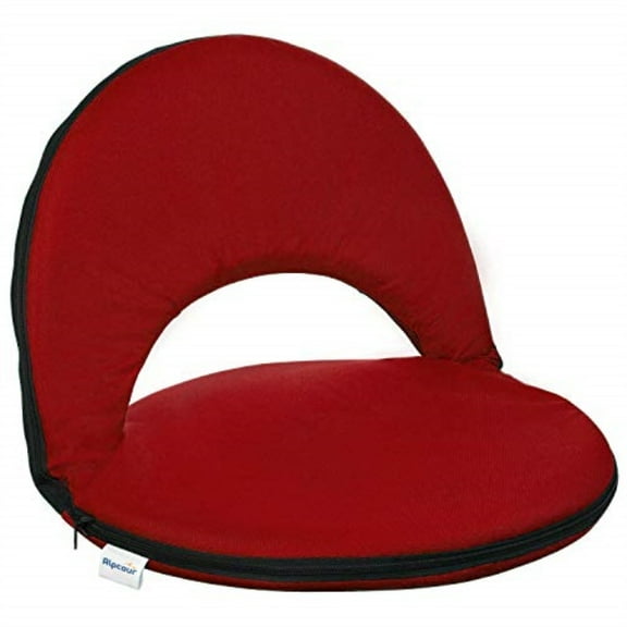 Alpcour Portable Reclining Stadium Seat with Back Pocket Red