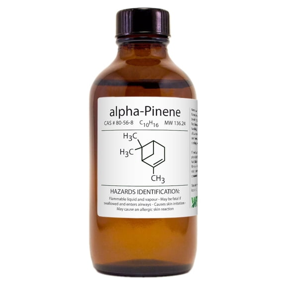 GreenHealth Alpha-Pinene 4 fl oz Amber Glass Bottle with Cap