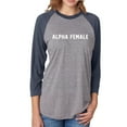 thumbnail image 1 of alpha female Unisex 3/4 Sleeve Baseball Raglan Tee, 1 of 1