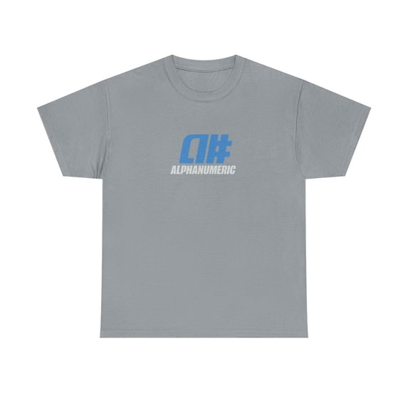 alphanumeric skateboards a# 1998 Vintage Logo Blue Classic Skate TShirt Print - Gravel / 3XL