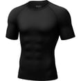 thumbnail image 1 of alpinario Men's Compression T-Shirt Moisture Wicking Breathable Short Sleeve Gym Workout High Elastic Dry Fit Baselayer Rash Guard Running Undershirt, 1 of 6