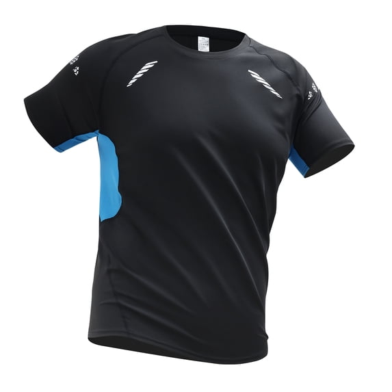 alpinario Men's Compression T-Shirt Moisture Wicking Breathable Short Sleeve Gym Workout High Elastic Dry Fit Baselayer Rash Guard Running Undershirt