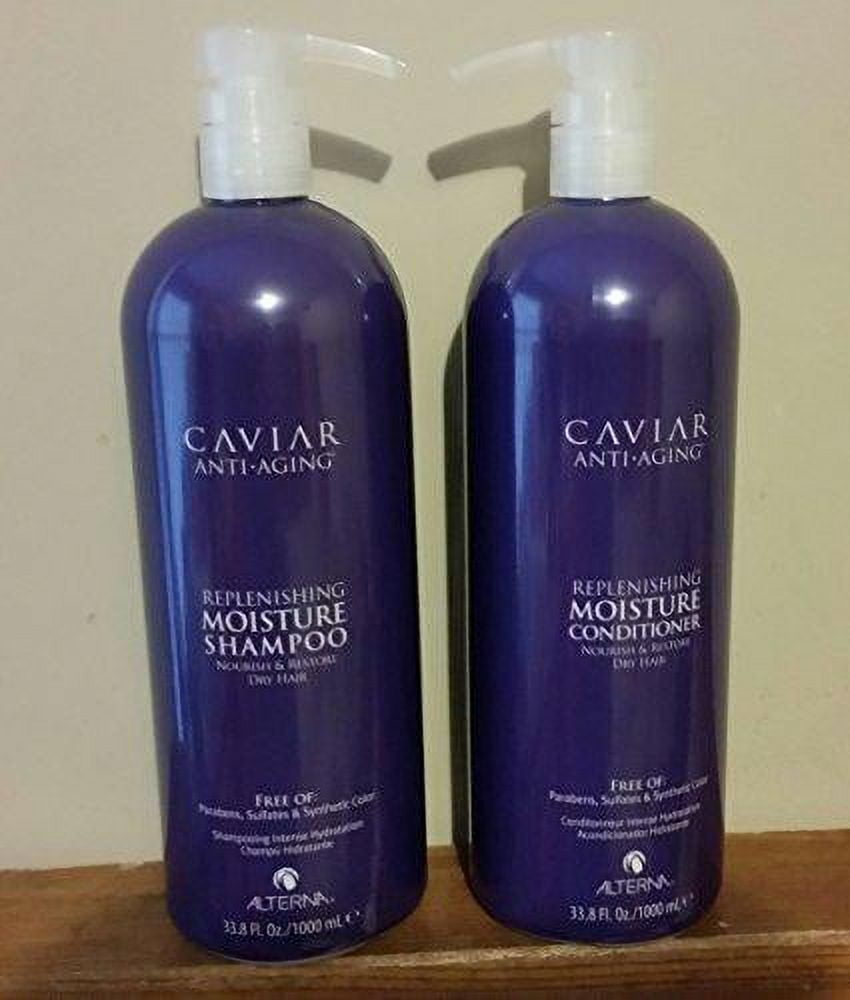 alterna caviar moisture replenishing shampoo & conditioner duo 33.8 oz