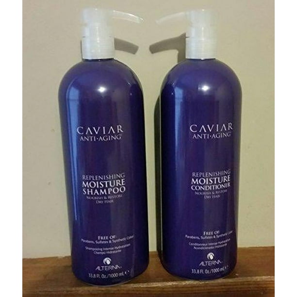 alterna caviar moisture replenishing shampoo & conditioner duo 33.8 oz