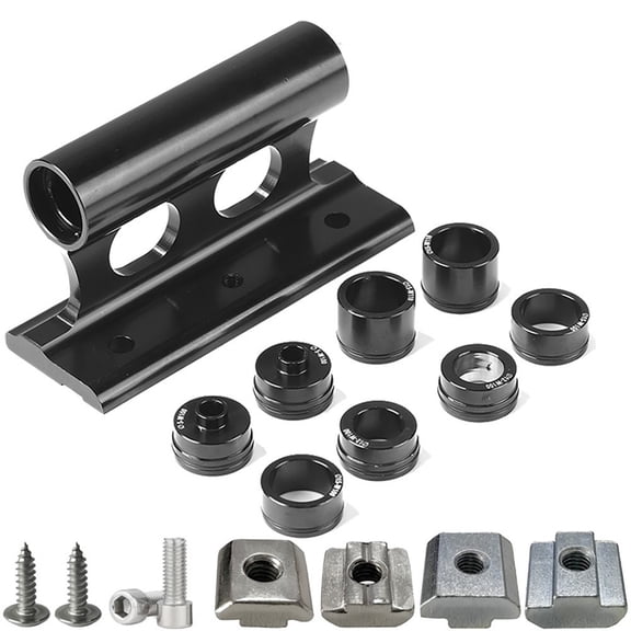 aluminum Alloy Bike Fork Mount Bracket,20X110 Mm With Adapter For Car Roof Rack Cross Bars,Secure Bicycle Front Fork Holder For Transport And Storage(Black)
