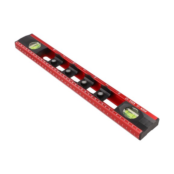 aluminum Alloy For Level 40Cm With Dual-View Scales For Picture Hanging And Electrical Box Positioning, Measuring Ruler Tool For DIY And Construction
