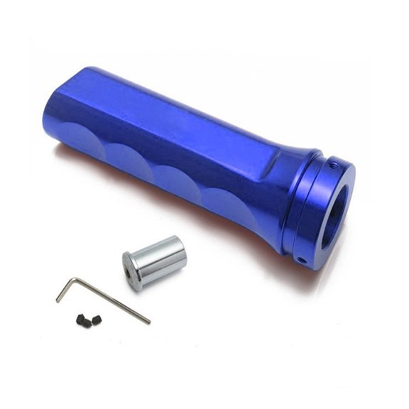 aluminum Alloy Handbrake Lever Cover for Racing Sim Rig Interior Modification, Ergonomic Grip Protector for Most Manual & Automatic Cars(Blue)