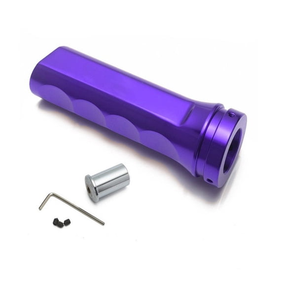 aluminum Alloy Handbrake Lever Cover for Racing Sim Rig Interior Modification, Ergonomic Grip Protector for Most Manual & Automatic Cars(Purple)