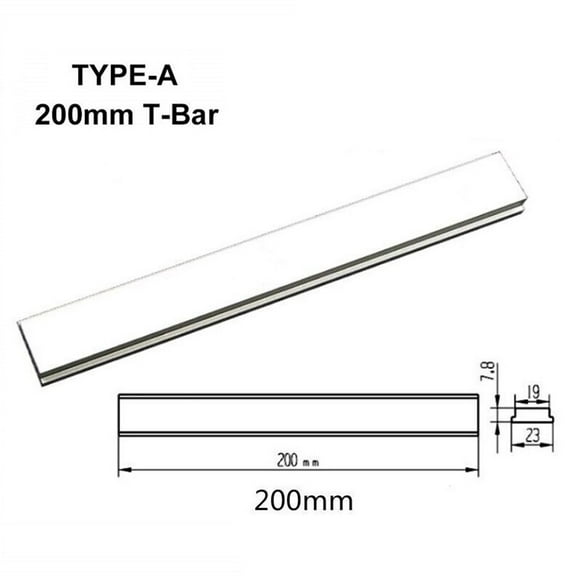 aluminum Alloy T-Track T-Bar Slider Miter Jig for Table Saw Workbench DIY Woodworking Tool Stable Compact Design Silver Finish(200mm Type A)