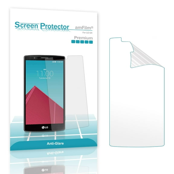 amFilm LG G4 Screen Protector Premium HD Clear (3-Pack)