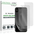 thumbnail image 1 of amFilm Premium Anti-Glare/Anti-Fingerprint (Matte) Back Screen Protector for Apple iPhone X (3 Pack), 1 of 5