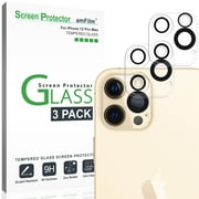 amFilm iPhone 12 Pro Max Back Camera Lens Screen Protector 3 Pack, Tempered Glass Film 2020