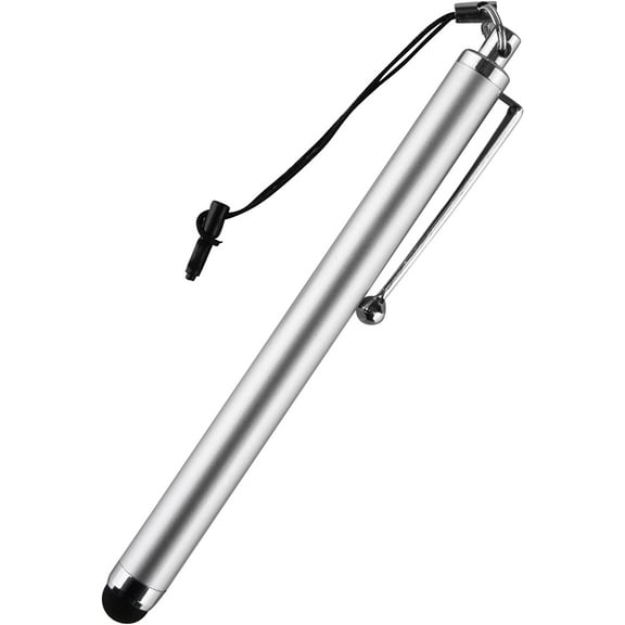 amPen Stylus, Capacitive Stylus Ultra-Sensitive , Silver, Non-Replaceable Tip
