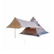 amagogo 1 Aluminum Alloy Pyramid Tent Water Resistant Conical Shelter 240x210x200cm Spacious Interior for 3-4 Person Outdoor Family Trips