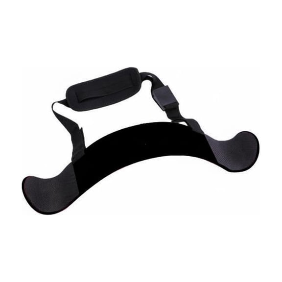 amagogo 1 Piece Bicep Blaster Arm Curl Isolator Plate Iron Material Adjustable Strap Curved Form Suitable for Upper Arm Stability Home Bodybuilding Gym Training