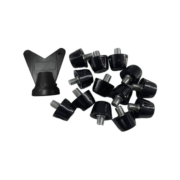 amagogo 12 Pieces Football Shoe Spikes Turf Non Slip M5 Threaded Firm Ground Comfortable