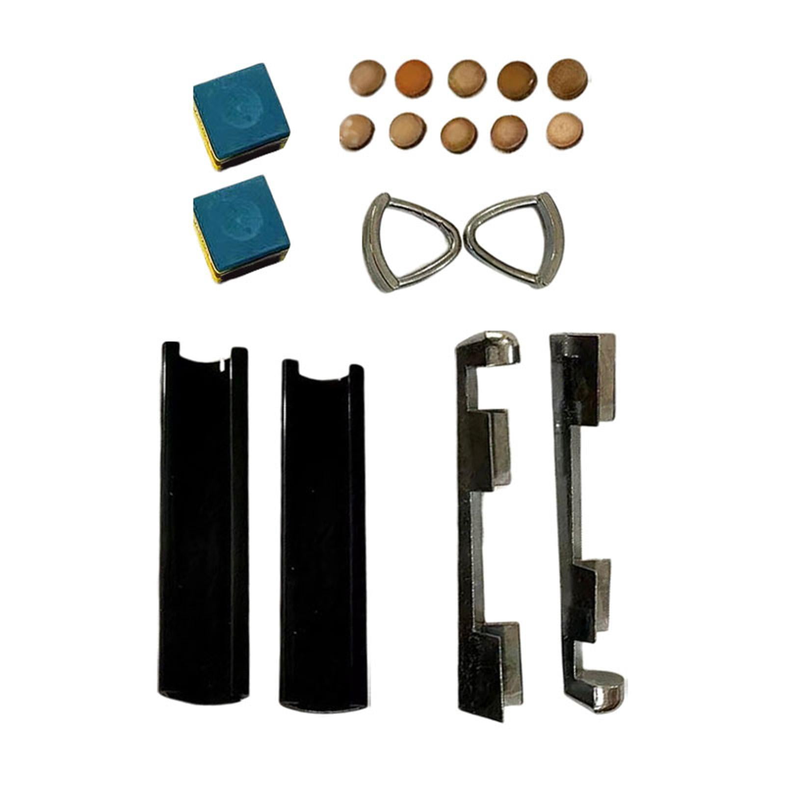 amagogo 16x Pool Cue Tip Repair Kit Snooker Pool Cue Tip Clamp