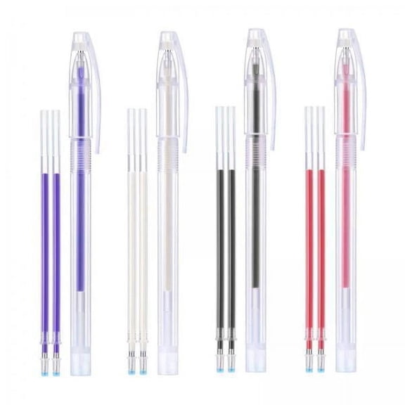 amagogo 2 Fabric Markers, 1 Set of Heat Erasable Fabric Markers, 4 Colors, Pack of 3 , 4Color 3Pcs, 2 Pcs