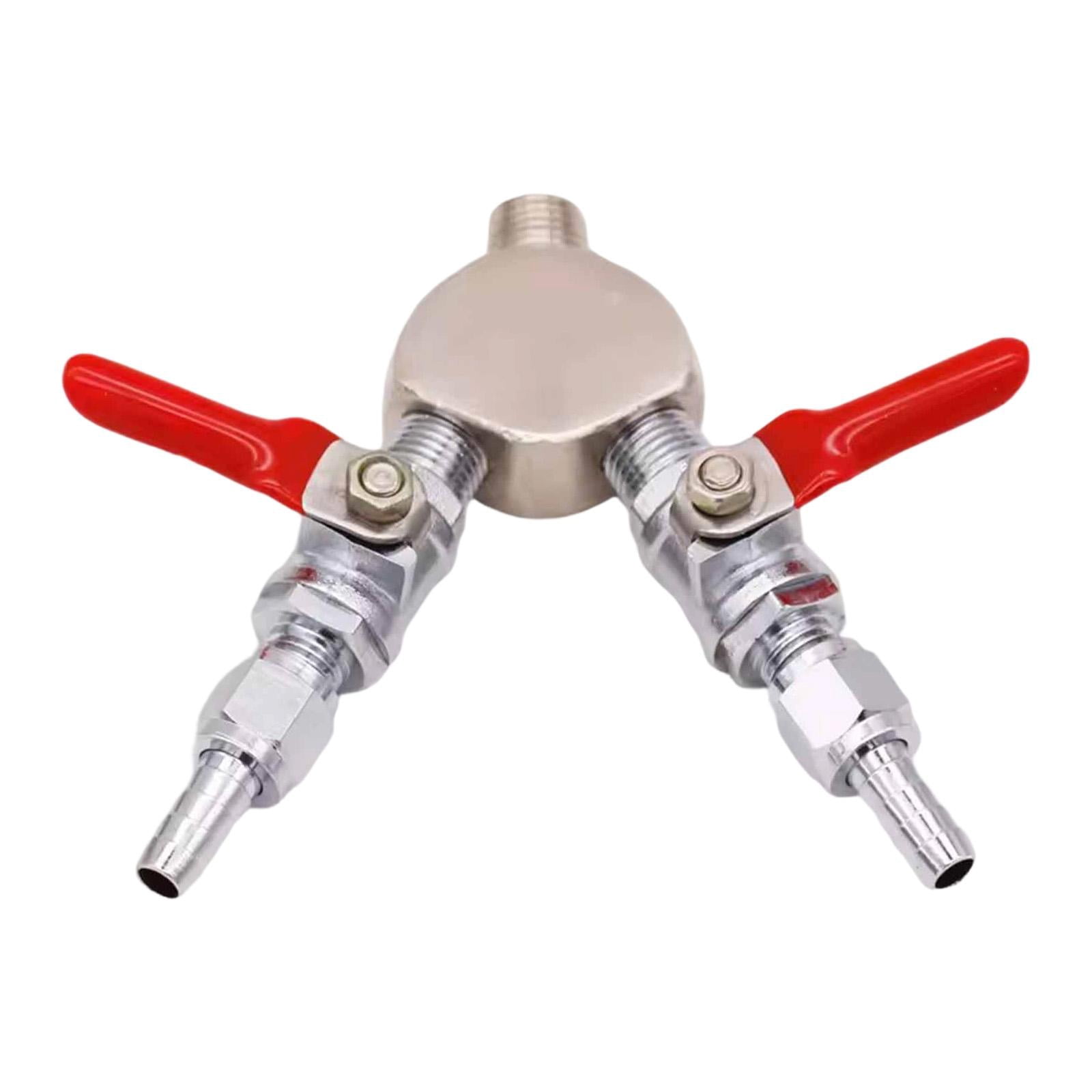 amagogo 2 Way CO2 Splitter Brew Beer Compact Replacement Easy to Use Sturdy Distributor