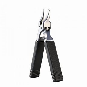 amagogo 2x Angled Nail Grooming Implement Compact Diagonal Nail Trimmer Stainless Steel Portable Manicure Grooming Implement for Washroom, Salon Black 2 Pcs