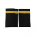 thumbnail image 1 of amagogo 2xAirline Epaulets Traditional with Gold Stripes Officer Shoulder Boards single bars 2 Pcs, 1 of 9