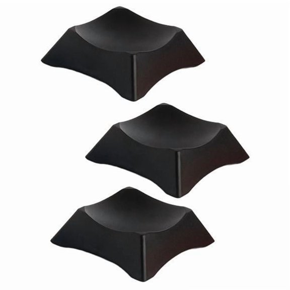 amagogo 3x3x Black Ball Display Stand Storage Rack Bracket Support Base Base Sports 3 Pcs