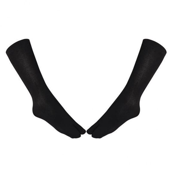 amagogo 3xSandal Socks Tabi Toe Socks for Geta Kimono Flip Flop Black 3 Pcs