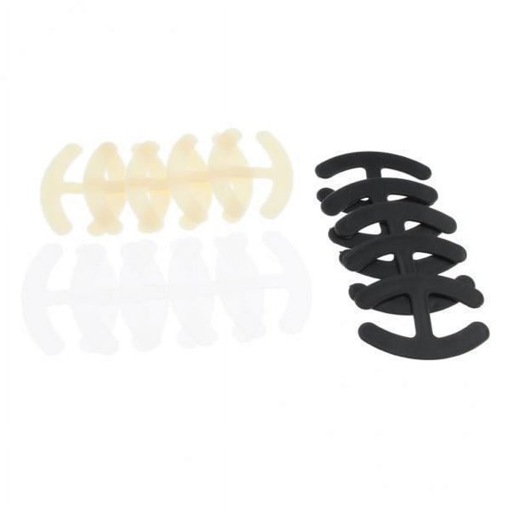 amagogo 4x15 Pieces Bra Strap Clips Cleavage Buckle Clasp Holders Multicolor 4 Pcs