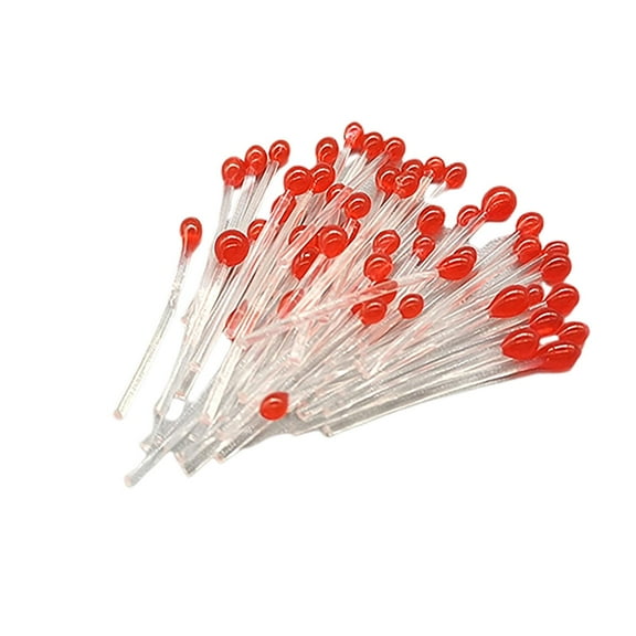 amagogo 50Pcs and Eyes Fly Tying Materials Comfortable Study DIY Lure Making red