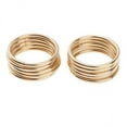 thumbnail image 1 of amagogo 5x10pcs Welded Iron Metal Rings Macrame Hoop Loop Craft Golden, 1 of 8