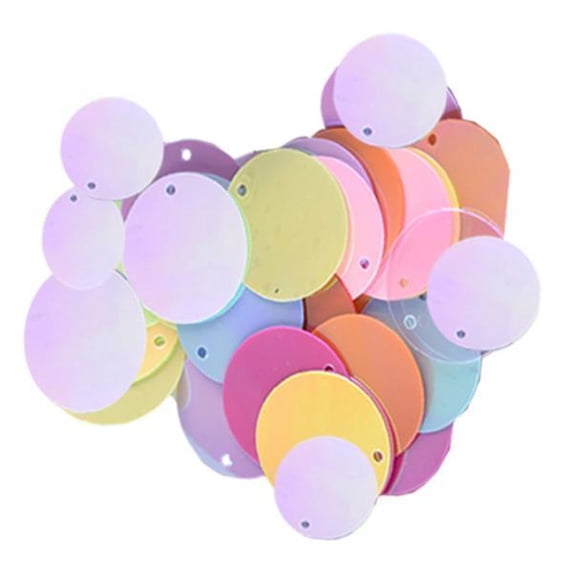 amagogo 5x85x 20mm Flat Round Loose Sequins DIY Decor for Knitting Art Crafts Applique Multicolor 5 Pcs