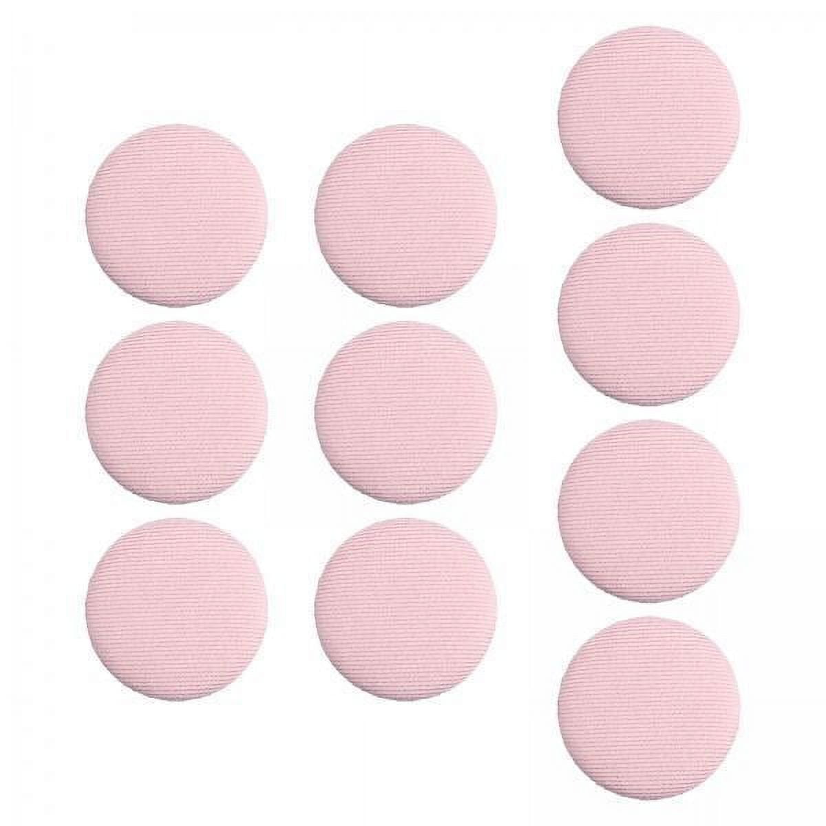 amagogo 6x10x Fabric Cloth Covered Buttons DIY Shank Buttons for Blouses Coats Jackets Pink