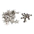 thumbnail image 1 of amagogo 6x20pcs 19mm Antique Star Shaped Rivets Stud Snap Buttons, 1 of 9