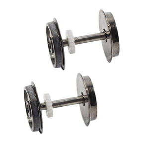 amagogo 6x2Pcs Metal DC Wheels Spare Part HO Scale Wheel for 1/87 Railway Modification 6 Pcs