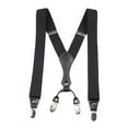 thumbnail image 1 of amagogo Adjustable Swivel Hooks Heavy Duty Casual Y Shaped Suspenders for Men Black, 1 of 9