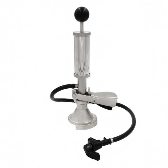 amagogo Beer Pump Dispenser Pressurizer Stainless Steel Manual Design with 60cm Tube for Home Bar and Outdoor Use