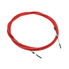 amagogo Boat Throttle Shifted Cable Replacement Accessory Outboard Cable Stainless Steel Red 14ft