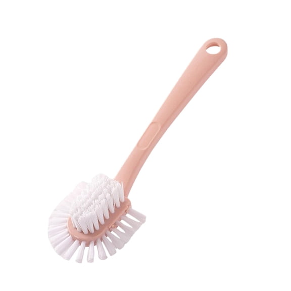amagogo Cleaning Shoe Brush Household Multifunctional Long Handle Shoe Brush Cleaner Pink