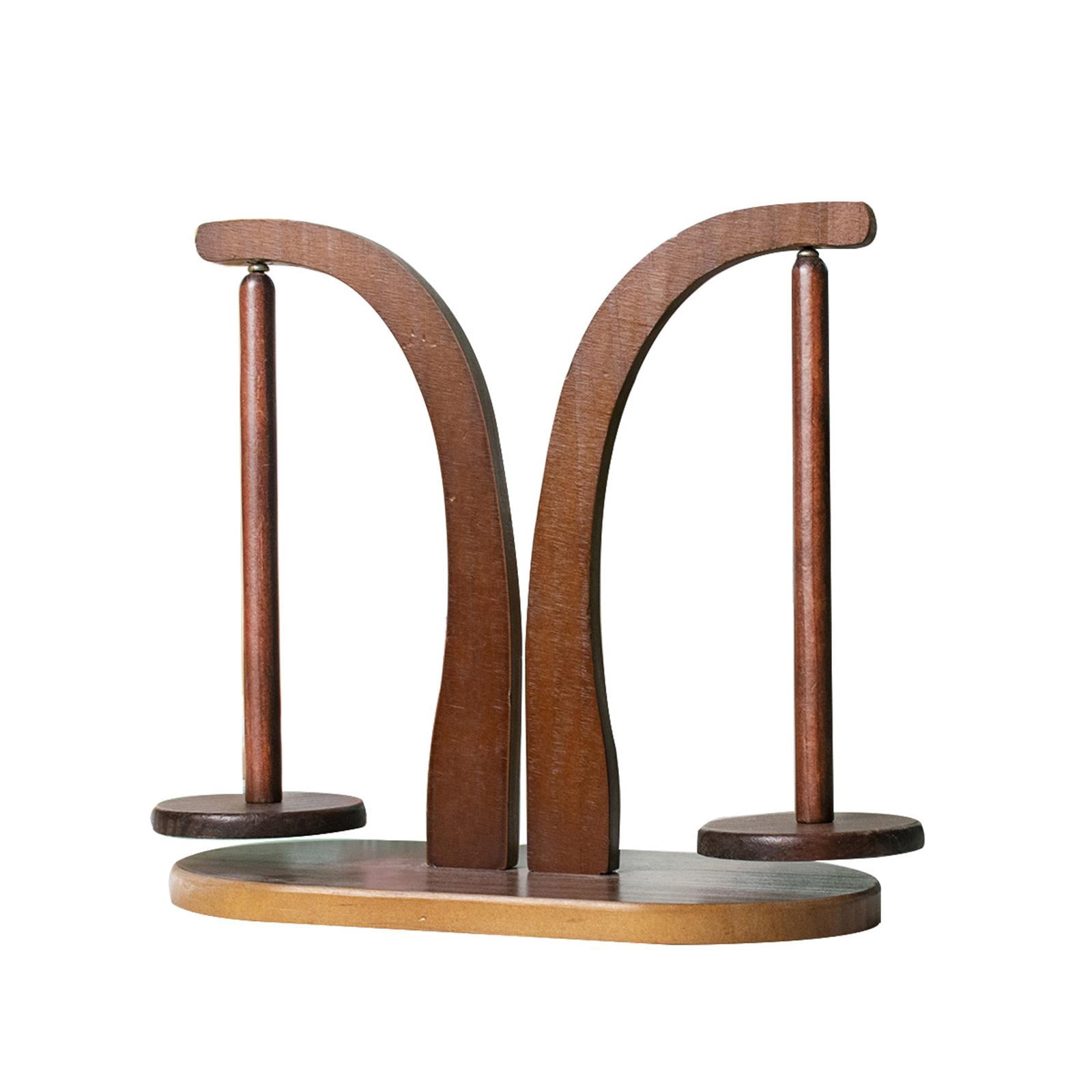 Wooden Yarn Holder Dispenser Stand - Ball Spindle For Crocheting & Knitting, Prevents Tangles, Portable Craft Tool, Gift For Knitters