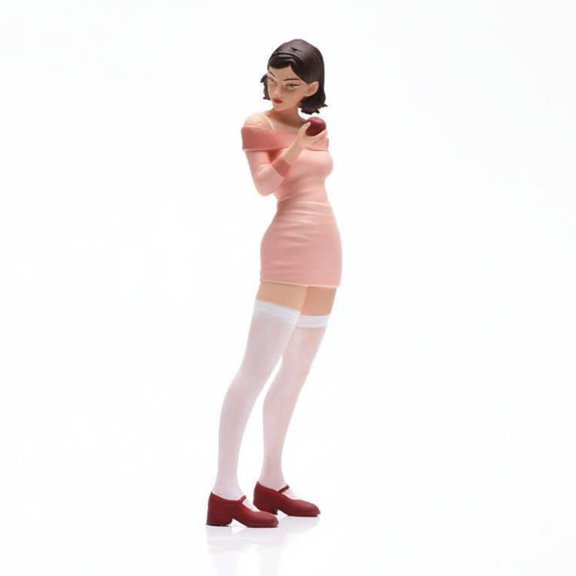 amagogo Figurine Model Statue Miniature Woman Figure Elegant Stance for Creative Setups Classroom Projects and Gift Giving