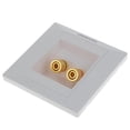 thumbnail image 1 of amagogo Gold Plated Home Theater 2 Binding Post Banana Plug Wall Face Plate 3.35inch, 1 of 9