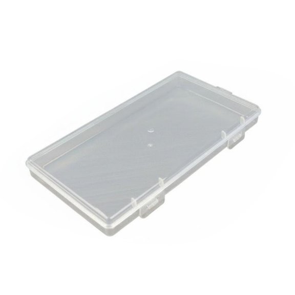 amagogo Hinged Storage Box Clear Rectangular Case PP Construction with Tight Snap Closure for Technicians and Hobbyists